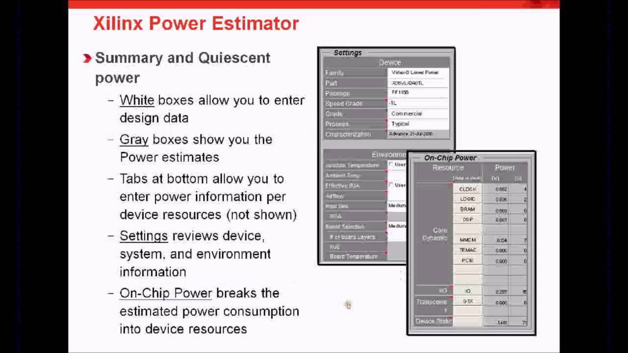 FPGA Power Estimation Tutorial
