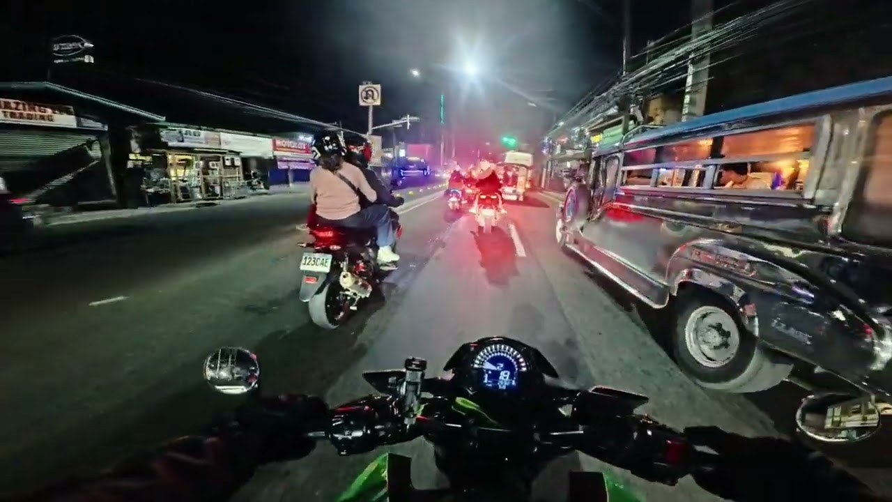 POV in 4K | PURE SOUNDS | KAWASAKI Z400 | - NIGHT RIDE TO UNWIND