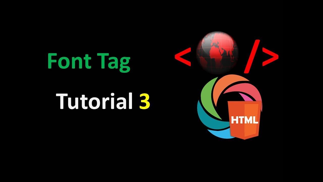 HTML tutorial for beginner 3 - Font Tag