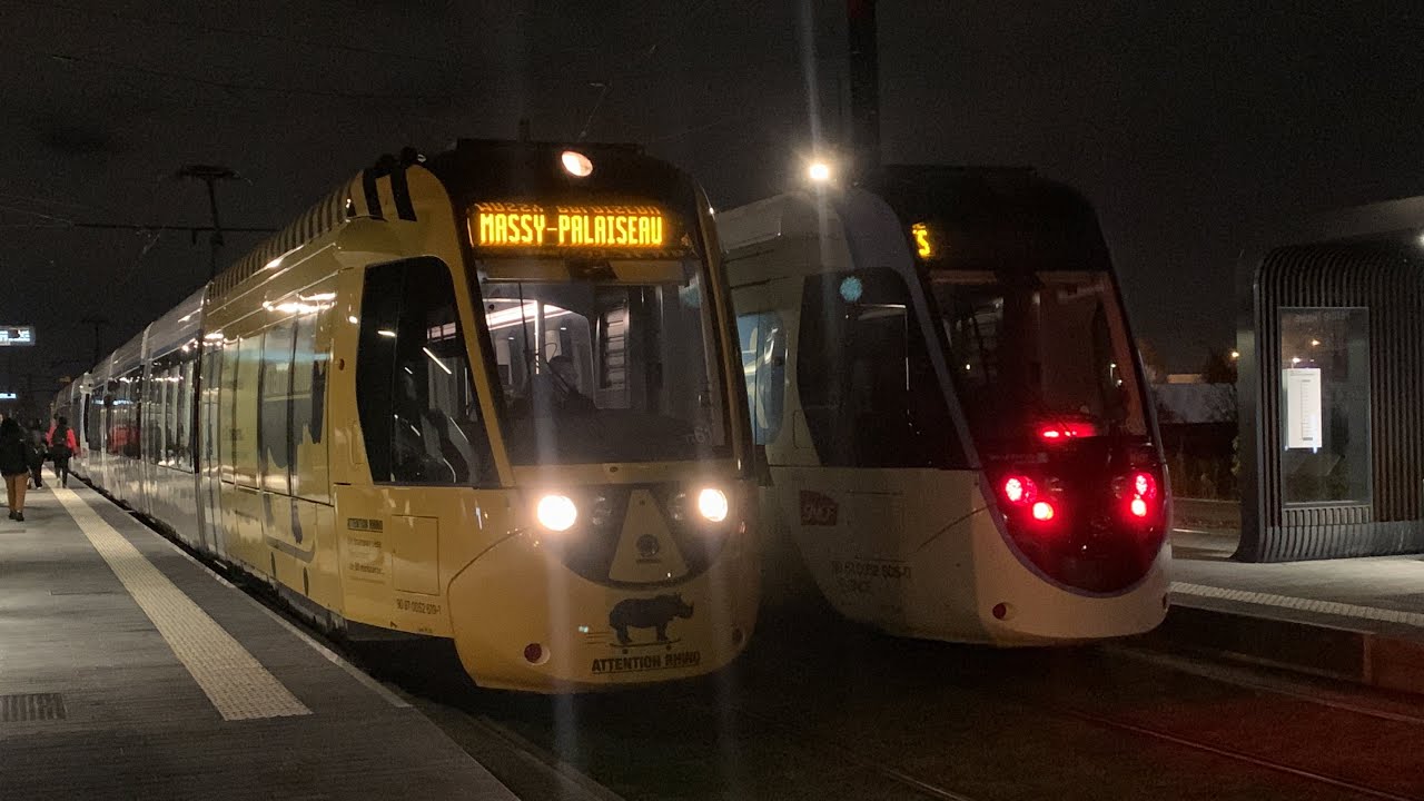 Tram T12 express Citadis Dualis U52600 a Grigny-Ferme-Neuve