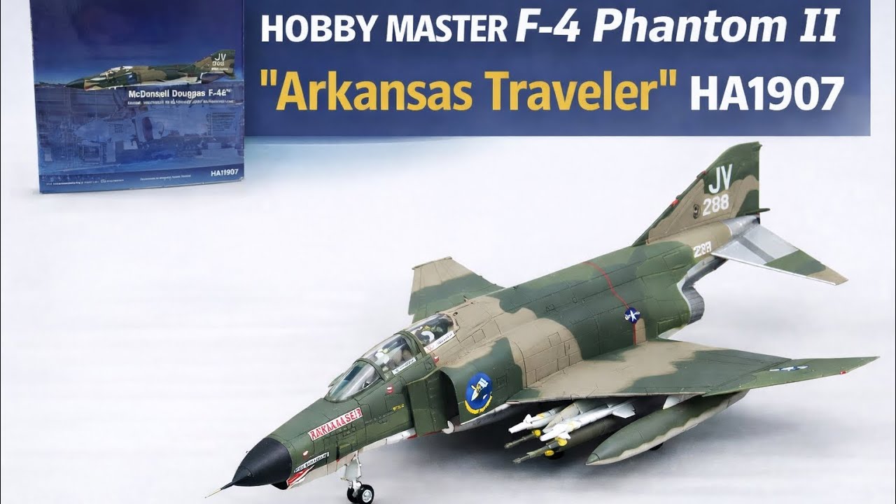 Обзор литой модели Hobby Master F-4 Phantom II «Arkansas Traveler» HA1907 в масштабе 1:72