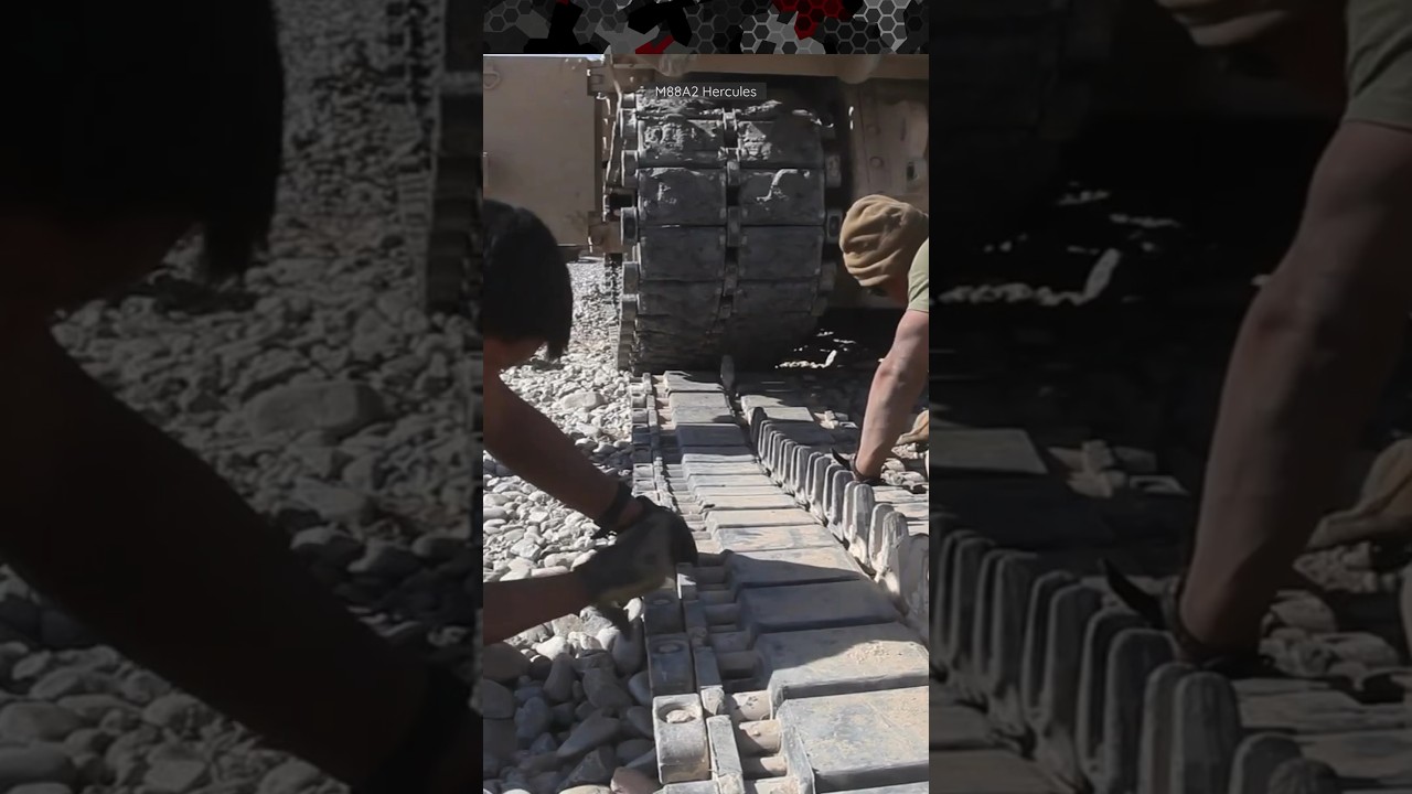 Changing Track On Heavy Recovery Vehicle