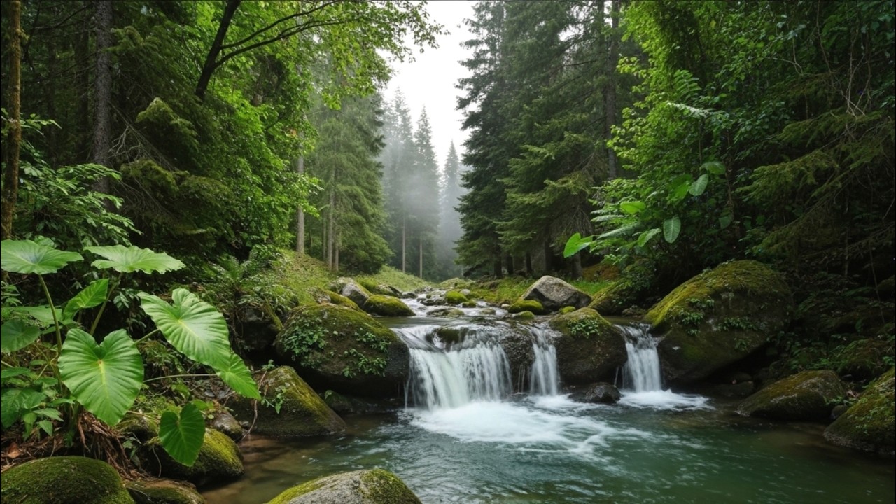 Peaceful River Flow and Birdsong | Calm Morning Nature Sounds for Stress Relief