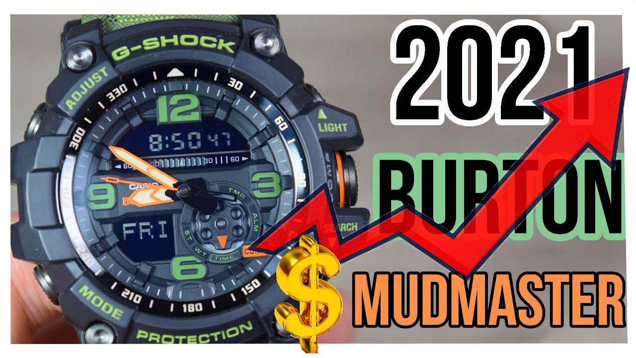 Mudmaster GG1000BTN x Burton Casio G-Shock precio inicial hasta su precio hoy en dia