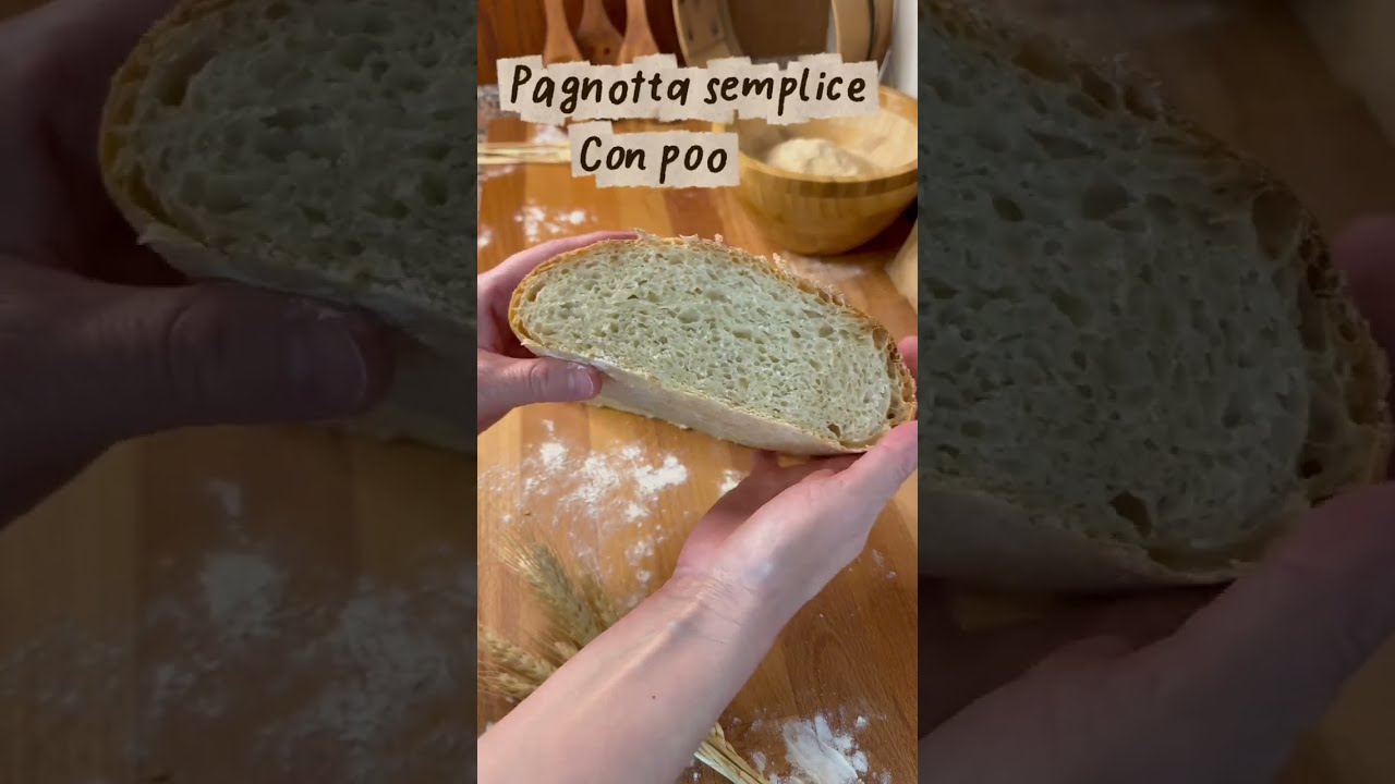 Pane fatto in casa con Poolish | Pagnotta semplice e super soffice 