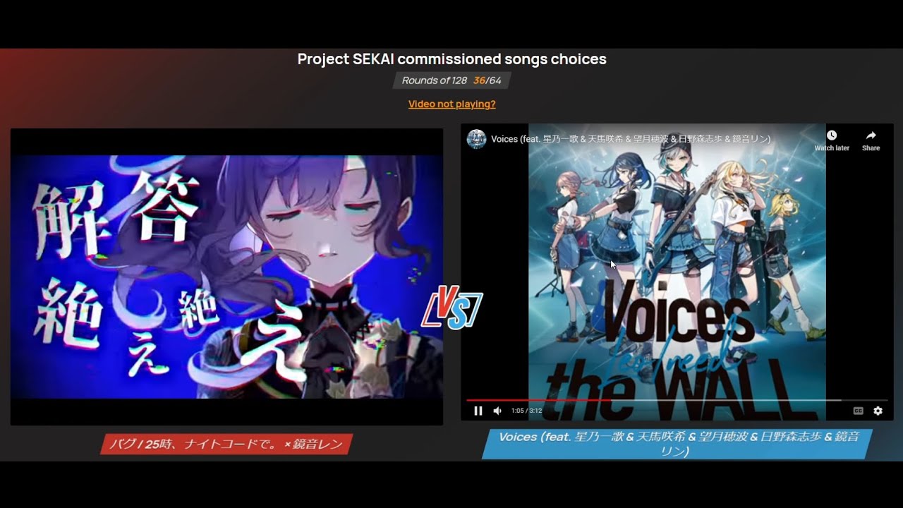 my ranking of Project Sekai commissioned songs
