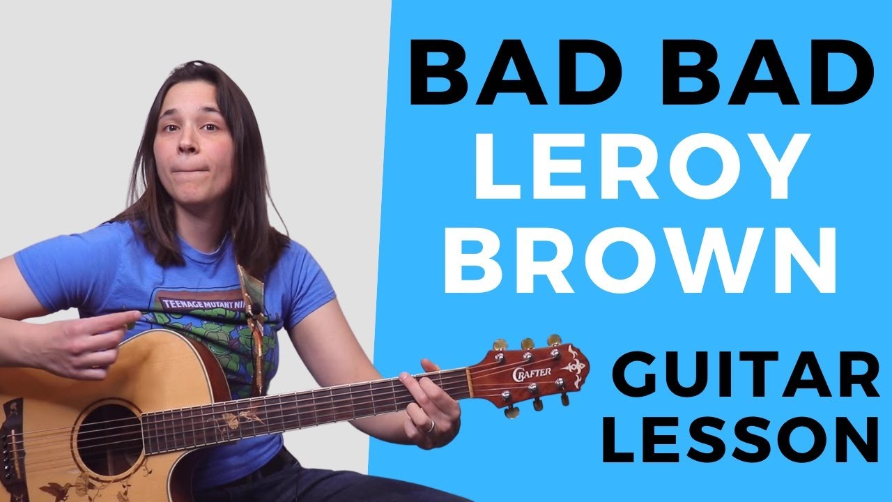 HOW TO PLAY: Bad Bad Leroy Brown Guitar Lesson by JIM CROCE