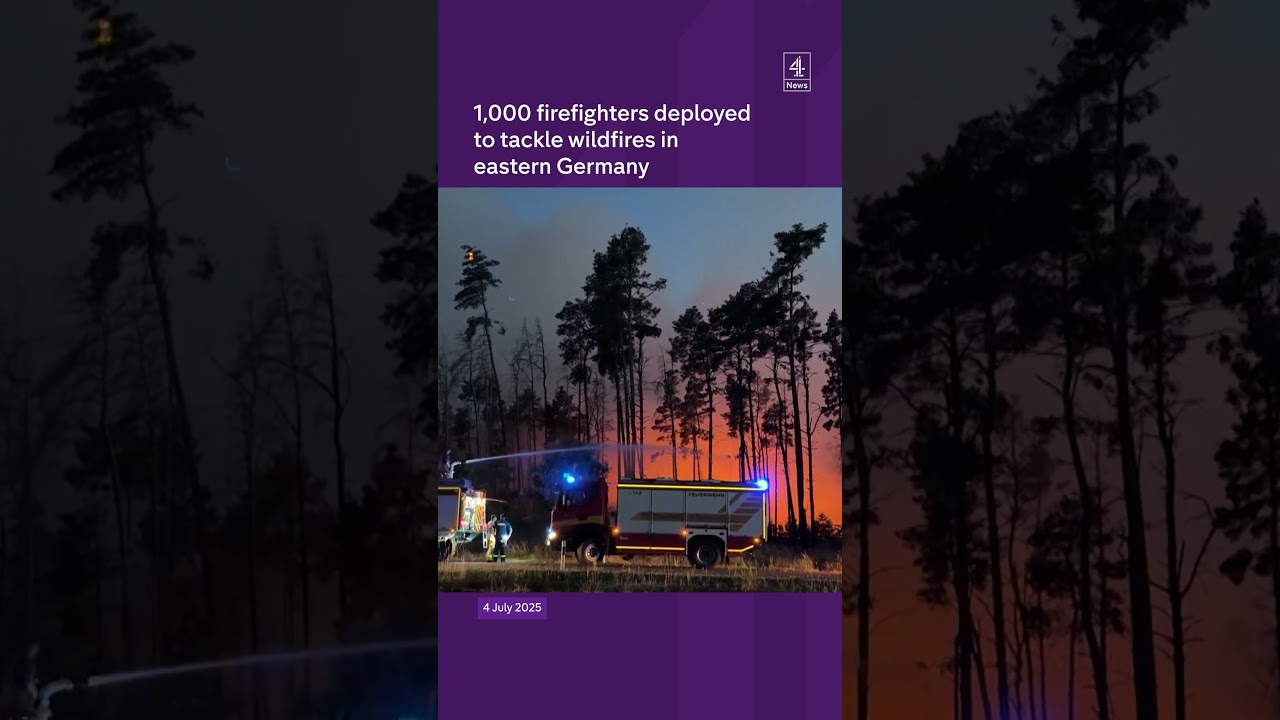Wildfires rage in eastern Germany