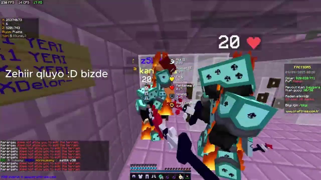 CR FACTİONS EDİT AVI #craftrise #factions #pvp