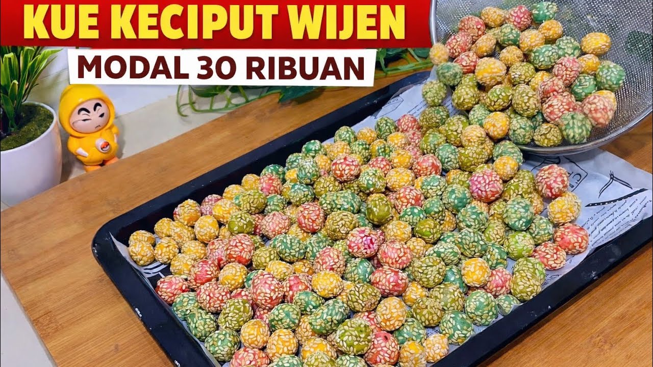 Modal 30 Ribuan! Resep Kue Keciput Wijen Renyah Anti Gagal