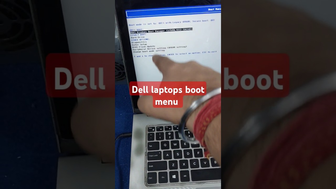Boot menu of dell laptop #reels #shortcutkeys #shortvideo #trending #biossettings #reels