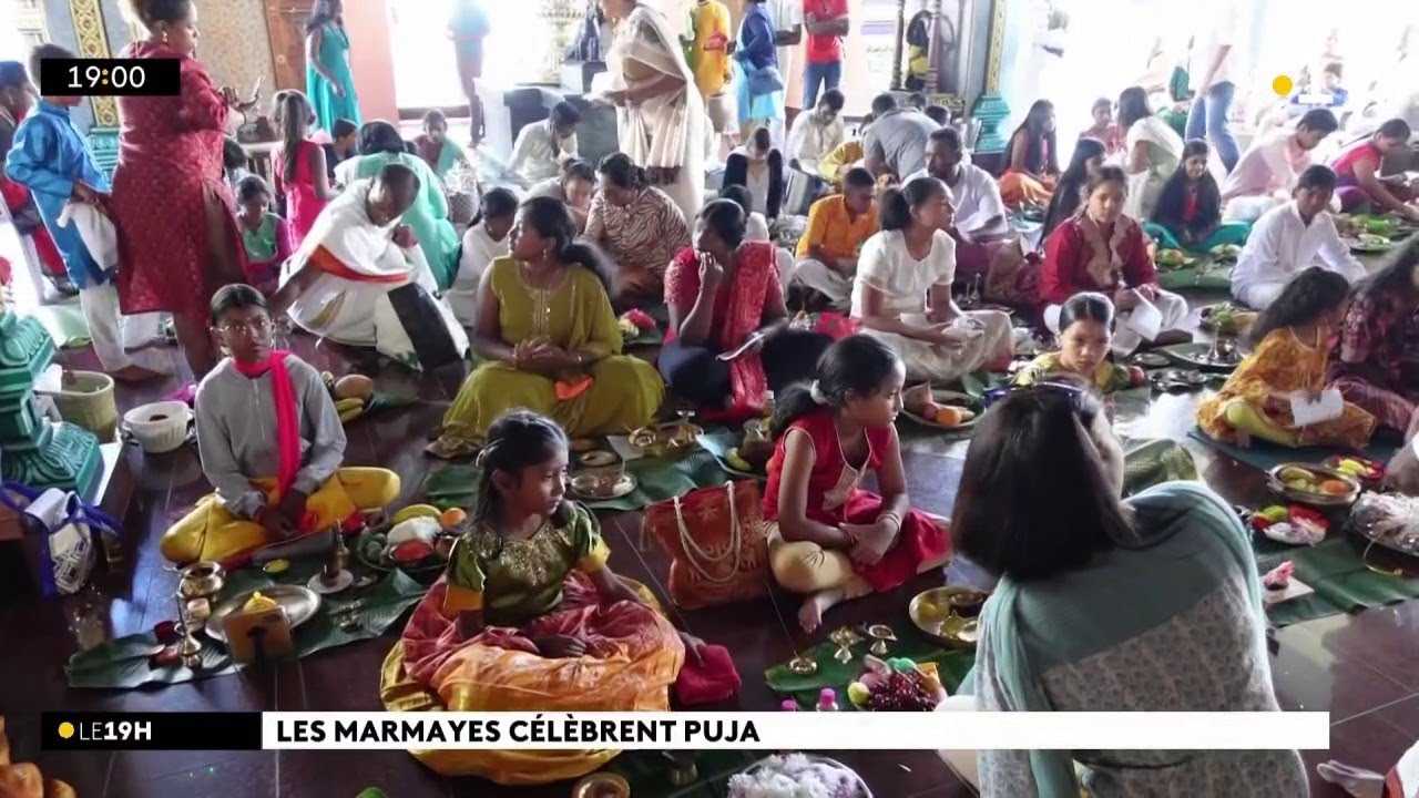 Au temple de Ti Bazar, des marmays ont restitué gestes et rituels appris pour la cérémonie du Pooja