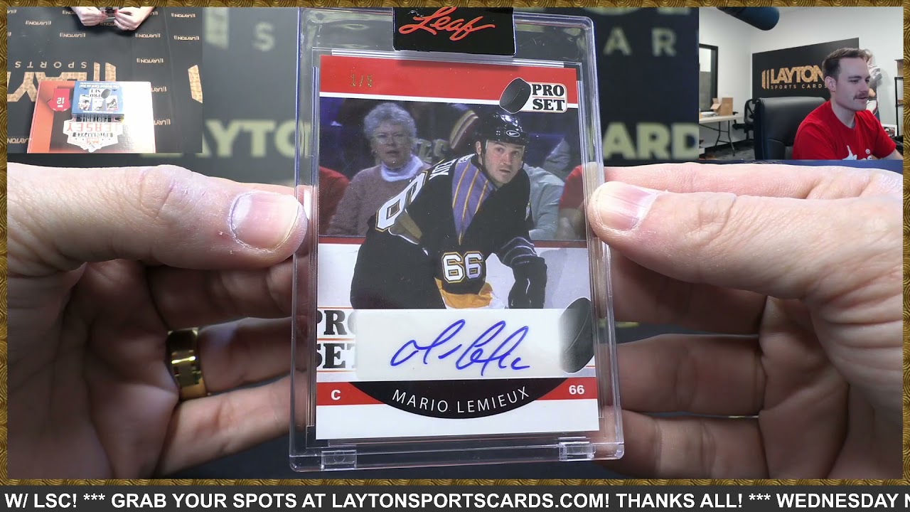 2021 Leaf Pro Set Memories Hockey & Autographed Football Jersey 3 Box Break for Terry M