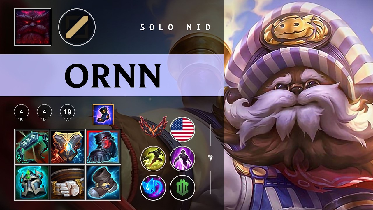 Ornn Mid vs Xerath - NA Grandmaster Patch 26.05