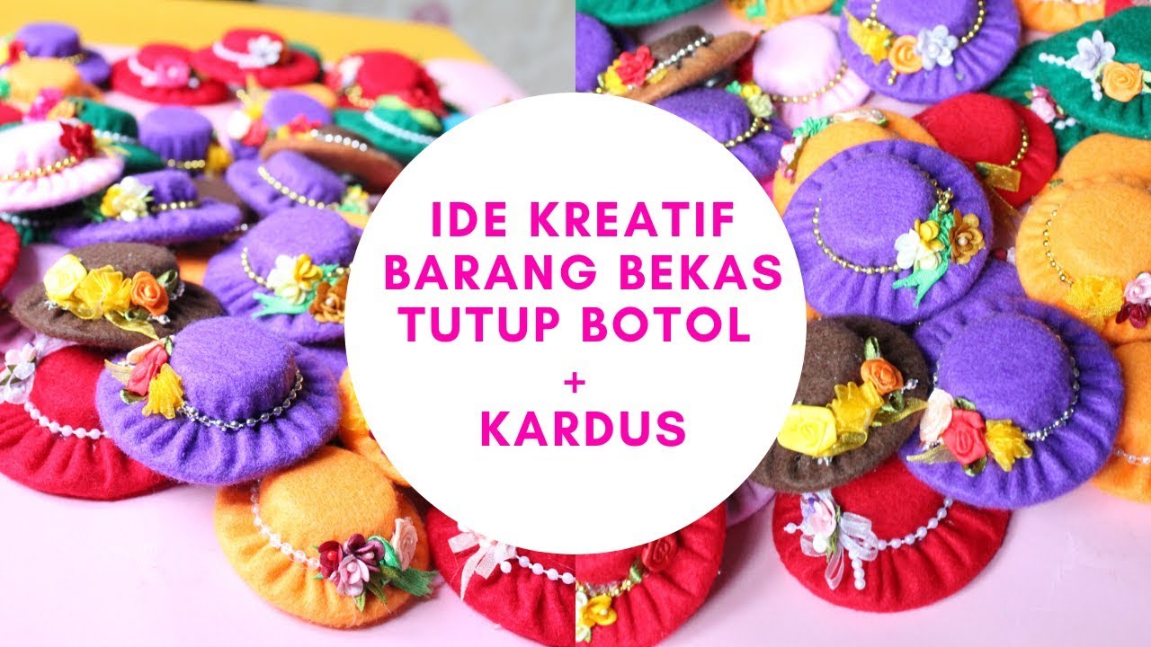 DIY CRAFT || Ide kreatif Barang Bekas || Membuat kerajinan tangan dari tutup botol || Nurul Craft #4