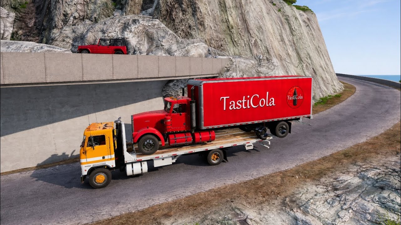 Cars vs Cliff Roads #14 - BeamNG.Drive