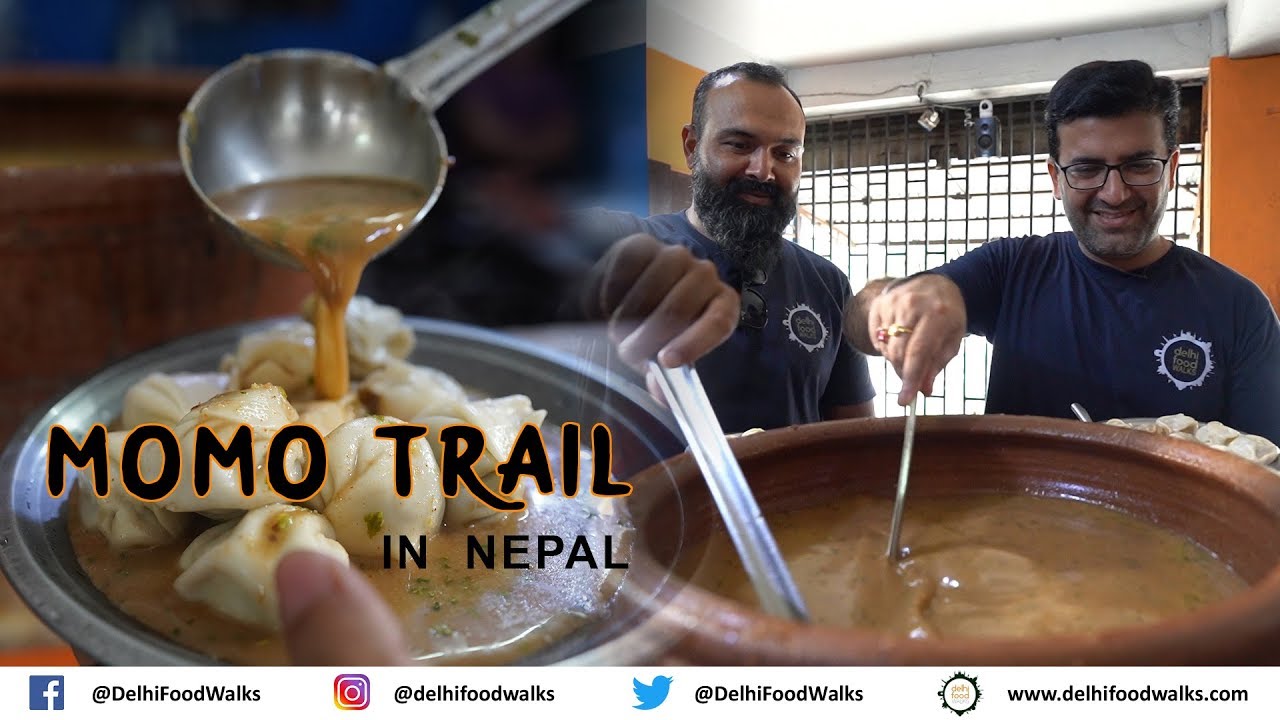 INCREDIBLE MOMO TRAIL IN NEPAL I JHOL Momo + CHAAT Momo + RUM Sizzler Momo + KOTHEY Momo + OPEN Momo