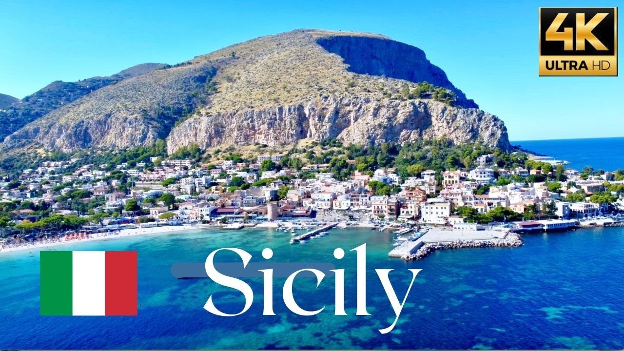 Amazing Drone Aerial View 4K | Flying Over Sicily in Italy 2022