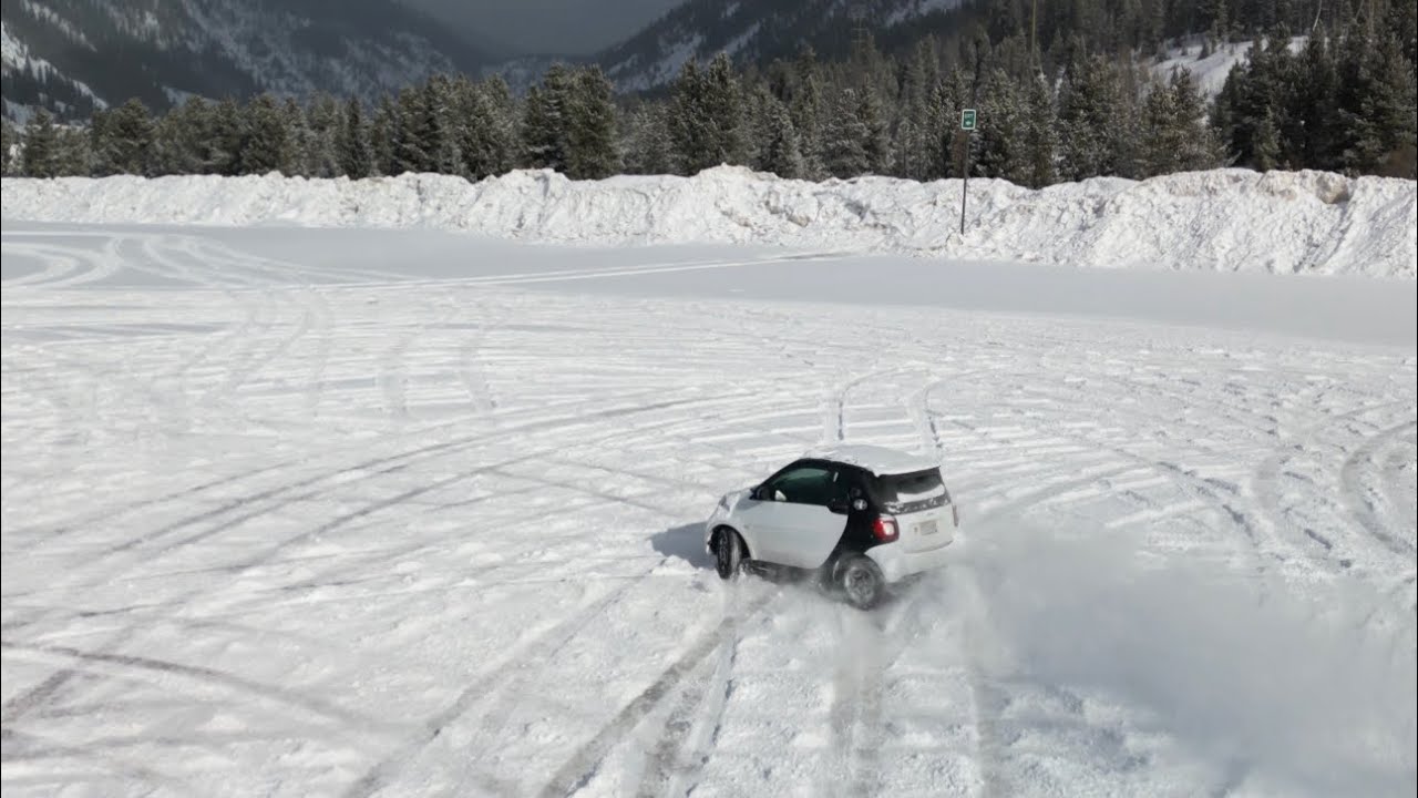 My Electric Smart Car Goes Full Snow Rally Mode