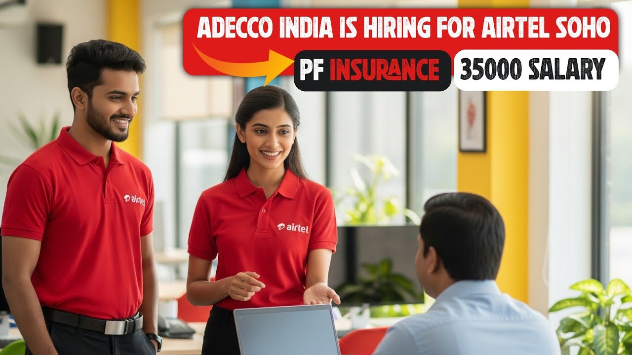 Adecco India Direct Recruitment Airtel SoHo Job | Airtel Jobs 2025 | Private Jobs @AkJobs247