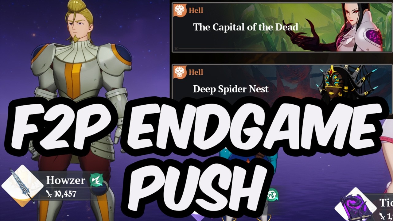 F2P Endgame Farming & Solo Hell Push - World Level 4 - SR Only Challenge - Seven Deadly Sins: Origin