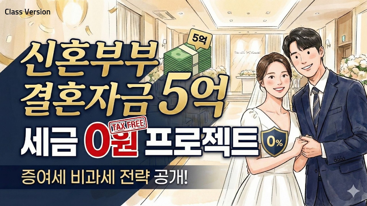 신혼부부 결혼자금5억, 세금