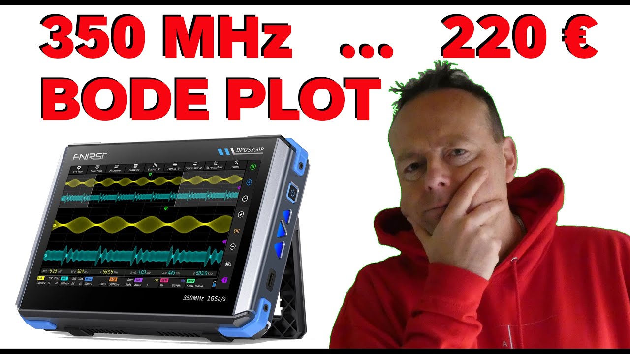 0959: OSCILLOSCOPIO TOUCH 350MHz 4-IN-1 FNIRSI DPOS350P, VERIFICHIAMOLO SUBITO !