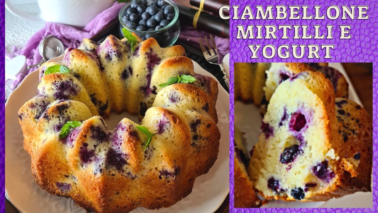 CIAMBELLONE MIRTILLI E YOGURT |  BLUEBERRY CAKE | TORTA AI MIRTILLI
