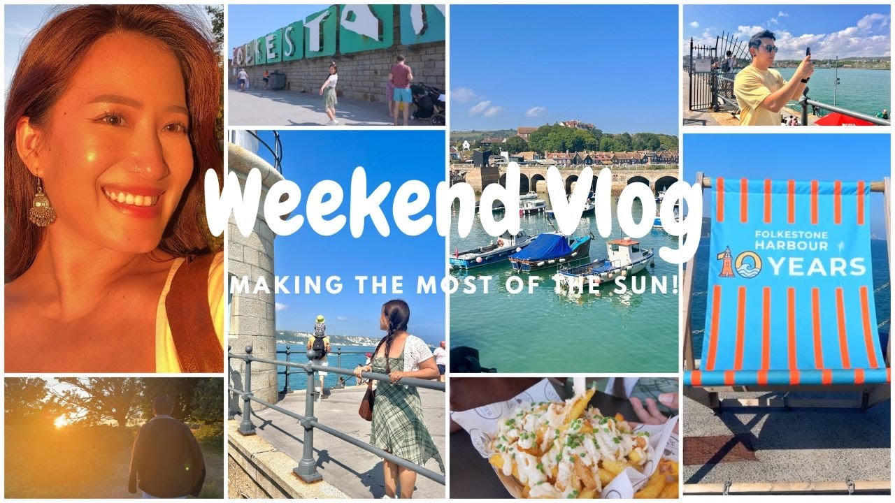 Hatch park and Folkestone Harbour Marketplace | vlog | ENG SUBS