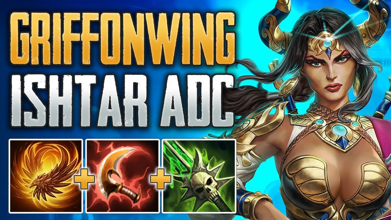 GRIFFONWING RUSH! Ishtar ADC Gameplay (SMITE Conquest)