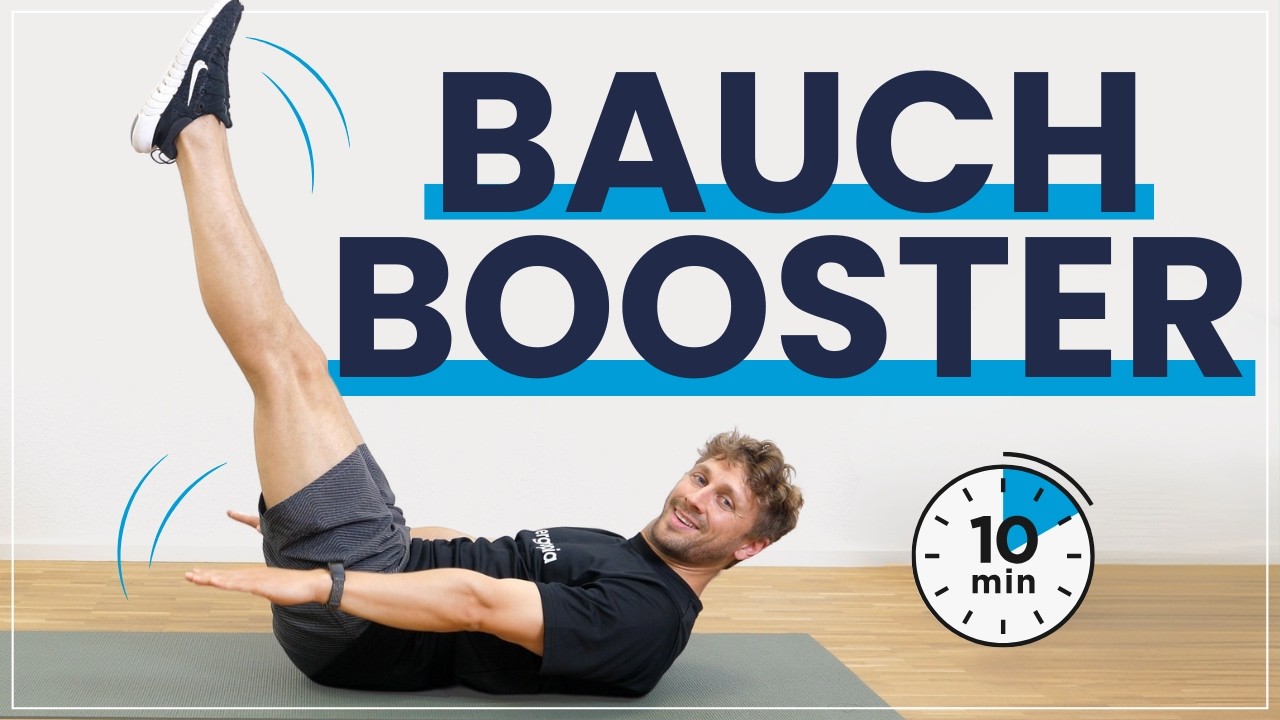 Bauch Workout für Anfänger - 10 Minuten ohne Geräte und für Zuhause!