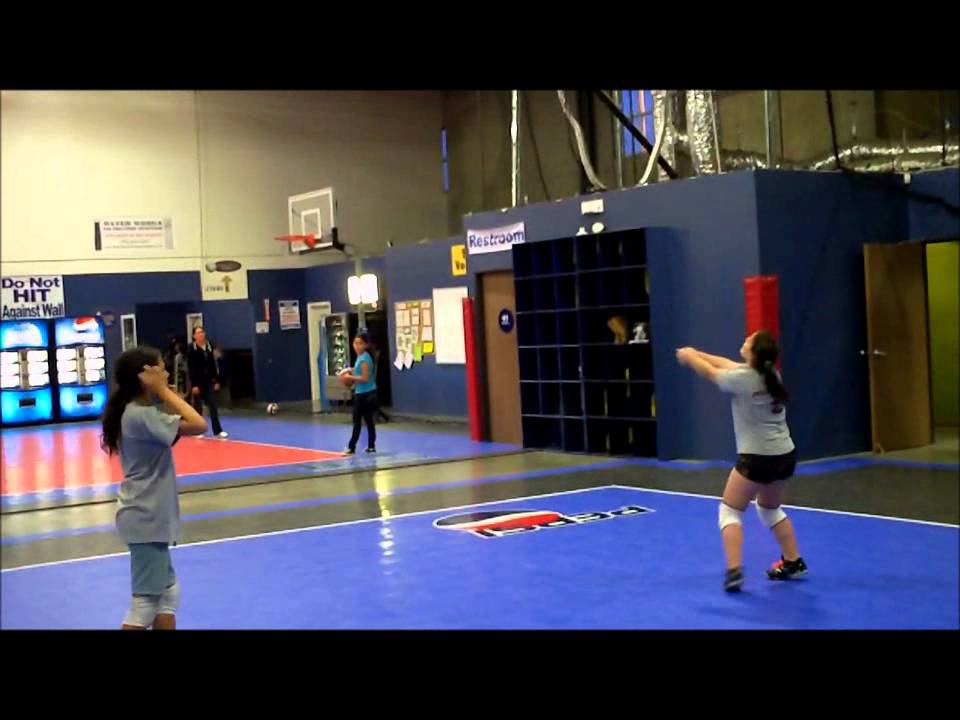 Volleyball Form Pass to Self, Pass Backwards to Partner