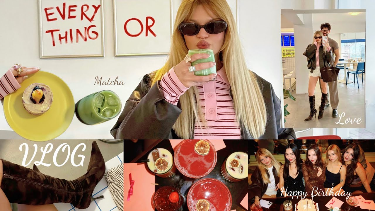 VLOG│Üsküdar'da bir kafe, 🍵Matcha&🎀Tatlı, 🎂Seyda's Birthday PARTY