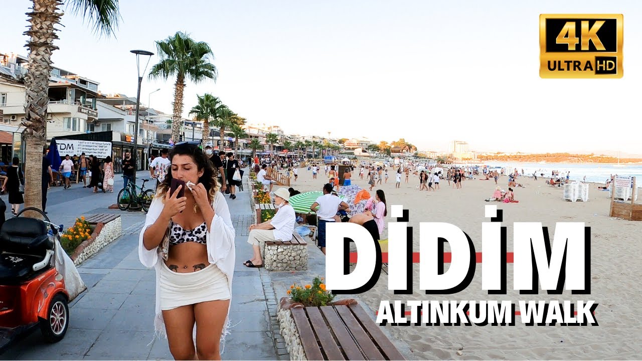 Didim Altınkum Walk l August 2021 Turkey [4K HDR]