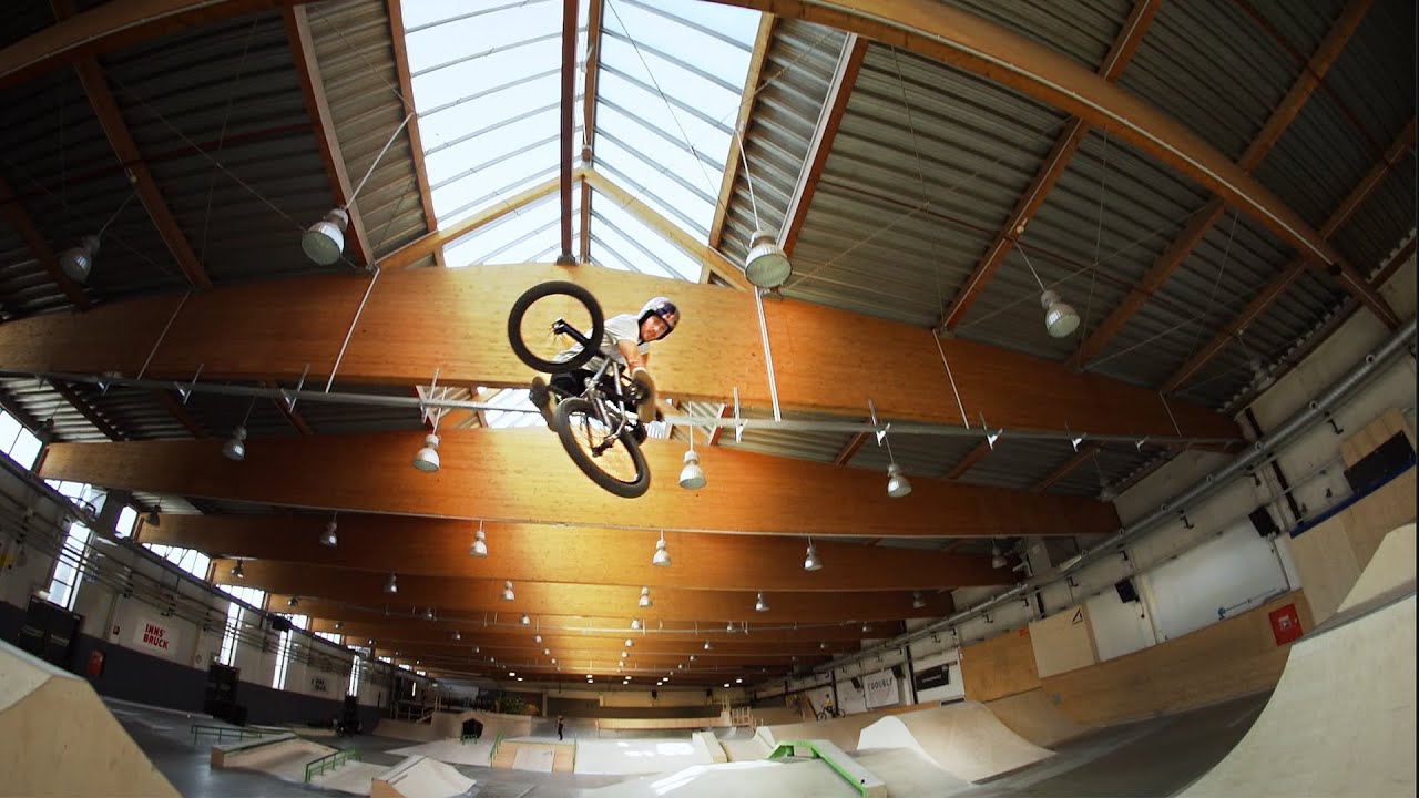 Sergio Layos riding the new Skatehalle Innsbruck