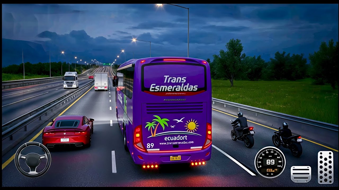 4 by 4 Highway bus simulator #gaming #trend 