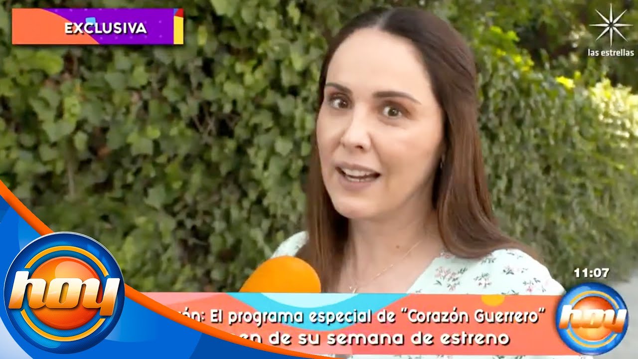 Natalia Esperón feliz del éxito de Corazón Guerrero, historia que marca su regreso a la televisión