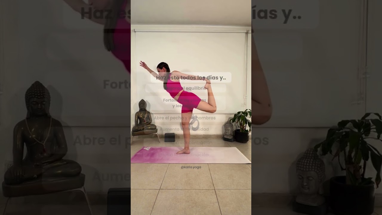 Beneficios de las posturas de yoga #natarajasana #posturadelbailarin #dancerpose #yogaposes