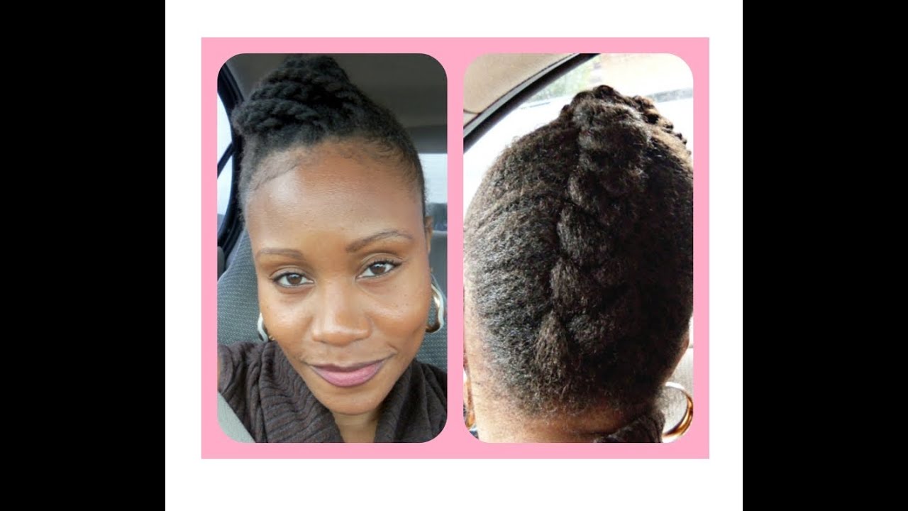 Twisted Pompadour w/ Upside Down Braid Hairstyle