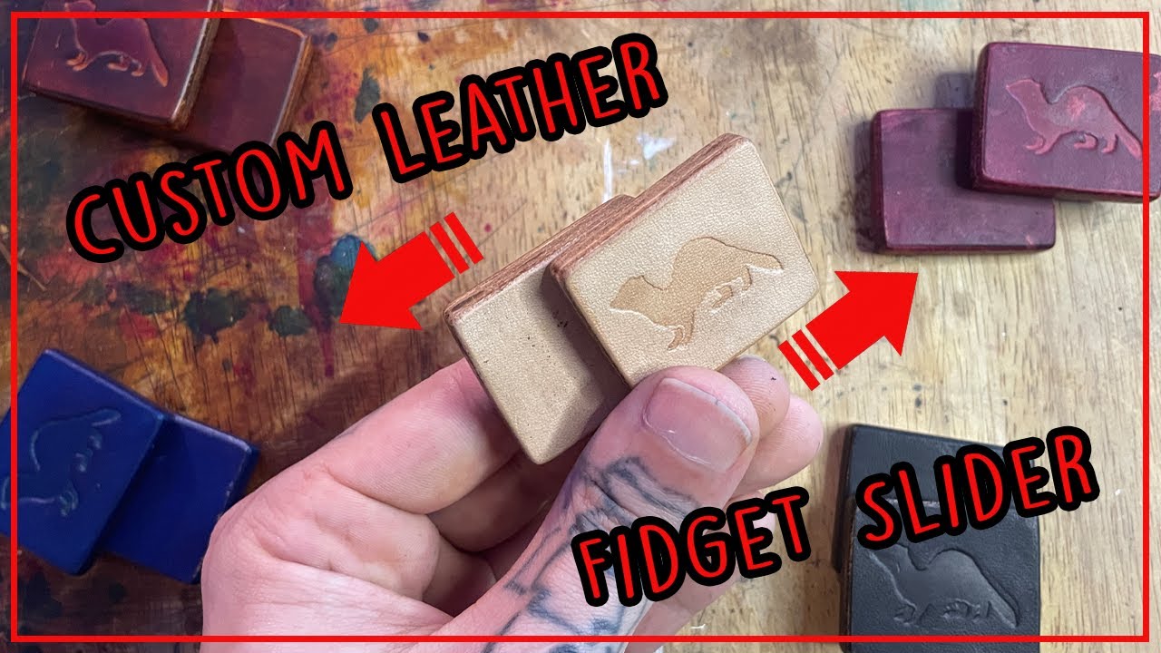 Magnetic Leather Fidget Slider