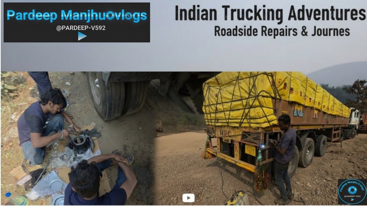 Beech Raste Me Truck Kharab😱Heavy Load Ke Sath Aisi Hui Roadside Repairing Indian Trucking Adventure