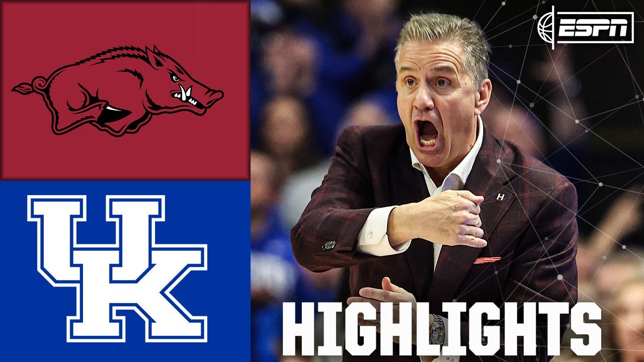 CALIPARI RETURNS 👀 Arkansas Razorbacks vs. Kentucky Wildcats | Full Game Highlights | ESPN CBB