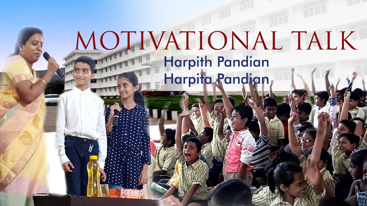 Motivational Talk - Classminds Founders Harpith & Harpita at Kingston Matric School