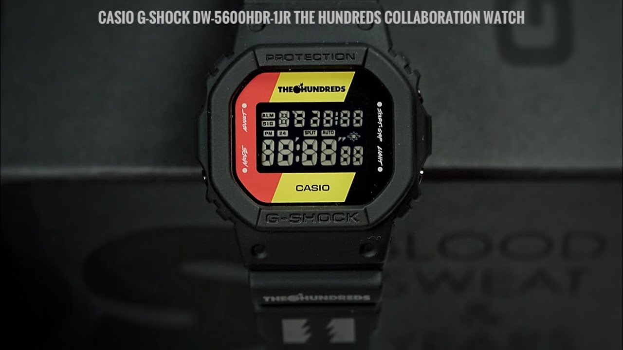 Casio G-Shock DW-5600HDR-1JR The Hundreds collaboration watch unboxing and review