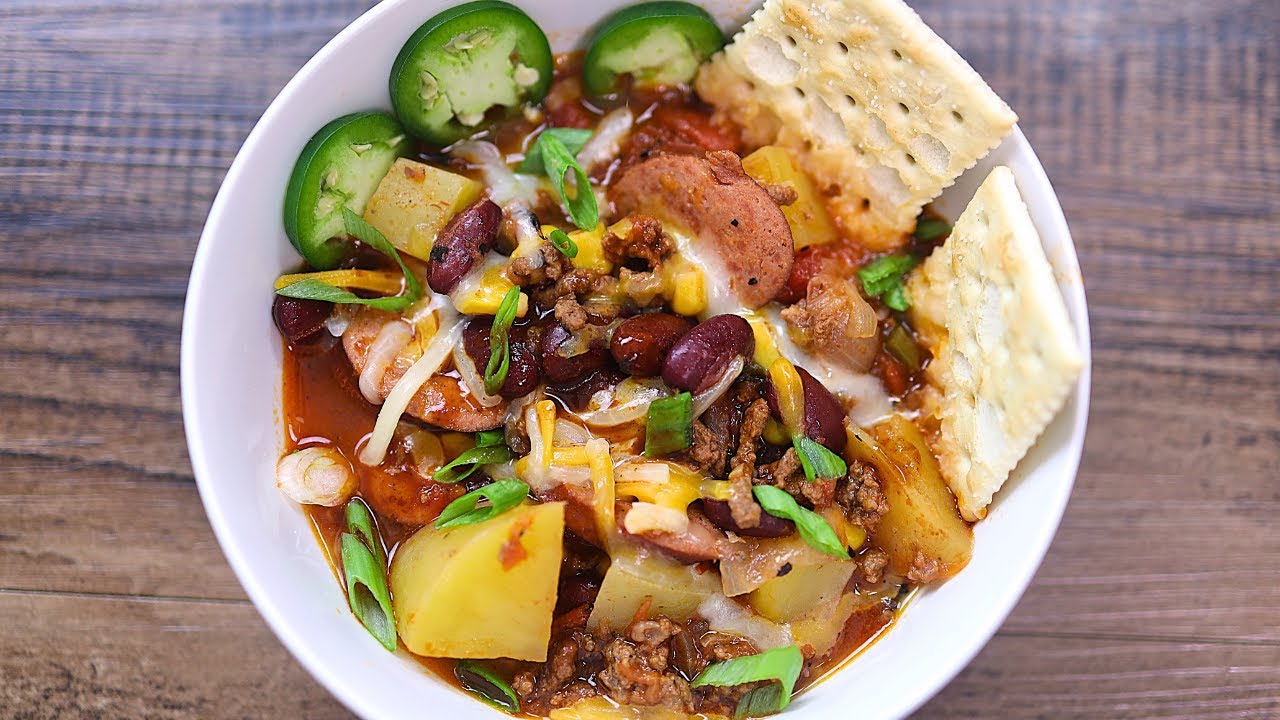 Instant Pot Cowboy Stew | Ground Beef, Smoked Sausage, Potatoes & Beans