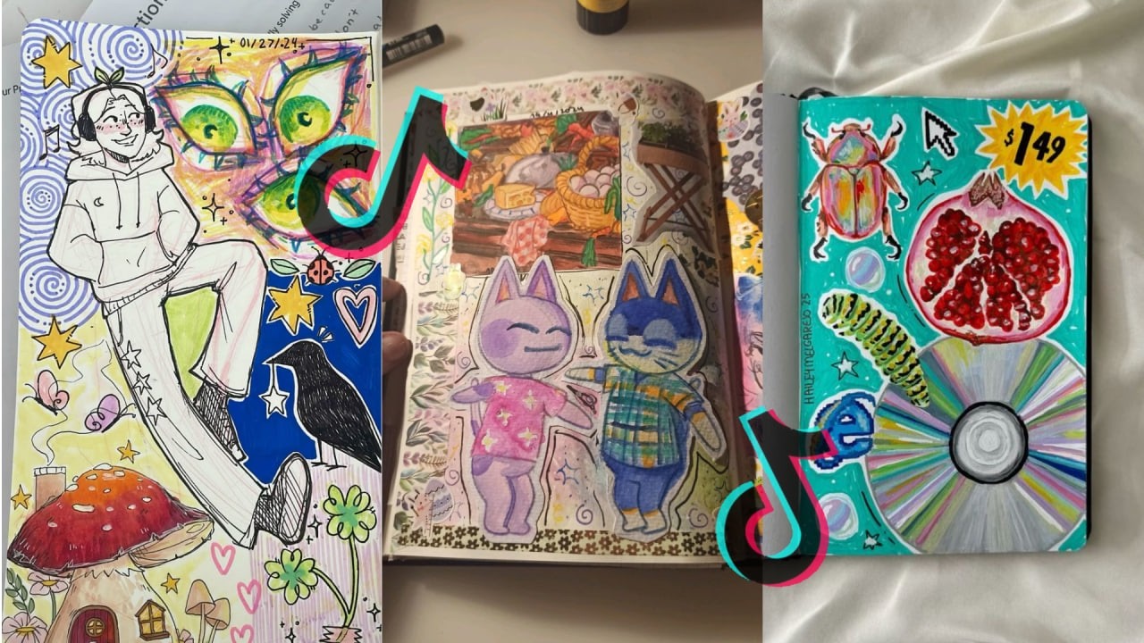 TikTok Sketchbook Tour compilation | Amazing Art Sketches & Ideas✏️✍️