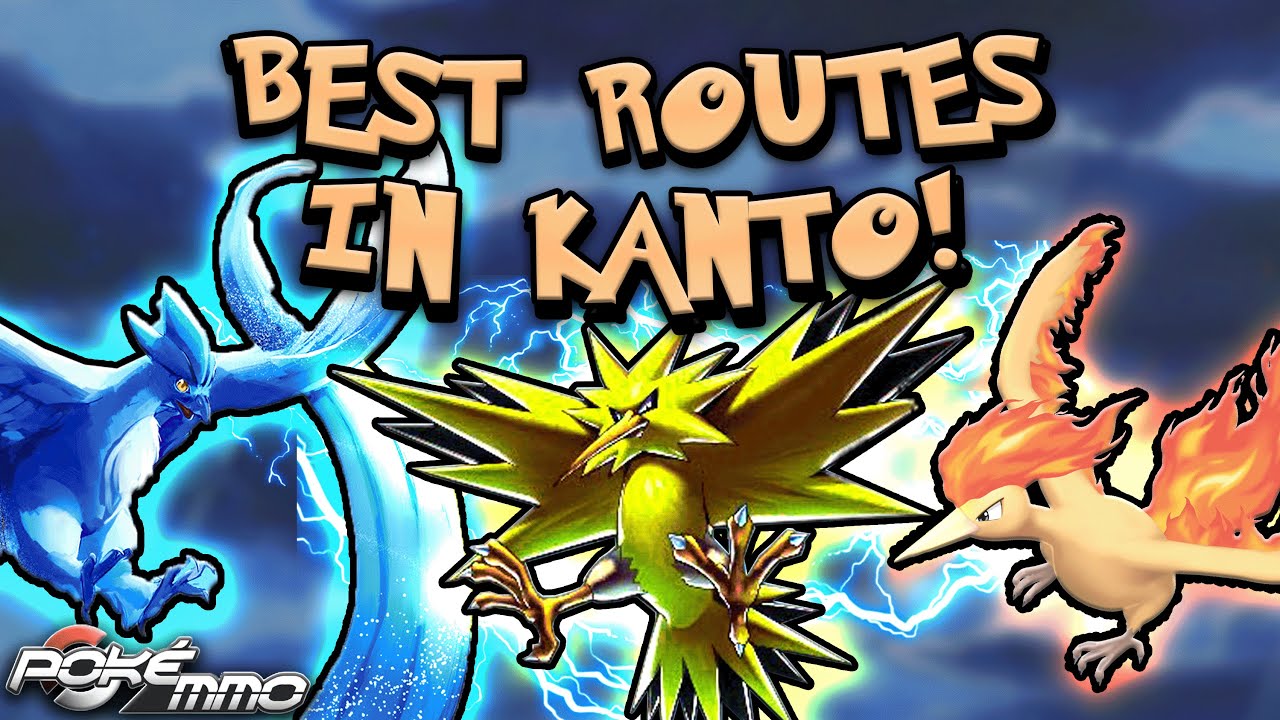 The BEST Spots to Hunt the Legendary Birds! (Single Encounter Shiny Hunting Spots in Kanto PokeMMO)