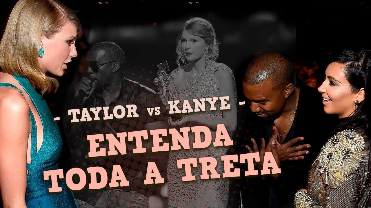A TRETA HISTÓRICA ENTRE TAYLOR SWIFT E KANYE WEST