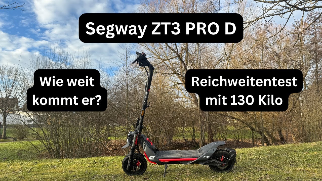 Segway ZT3 PRO D - Reichweitentest mit 130 Kilo