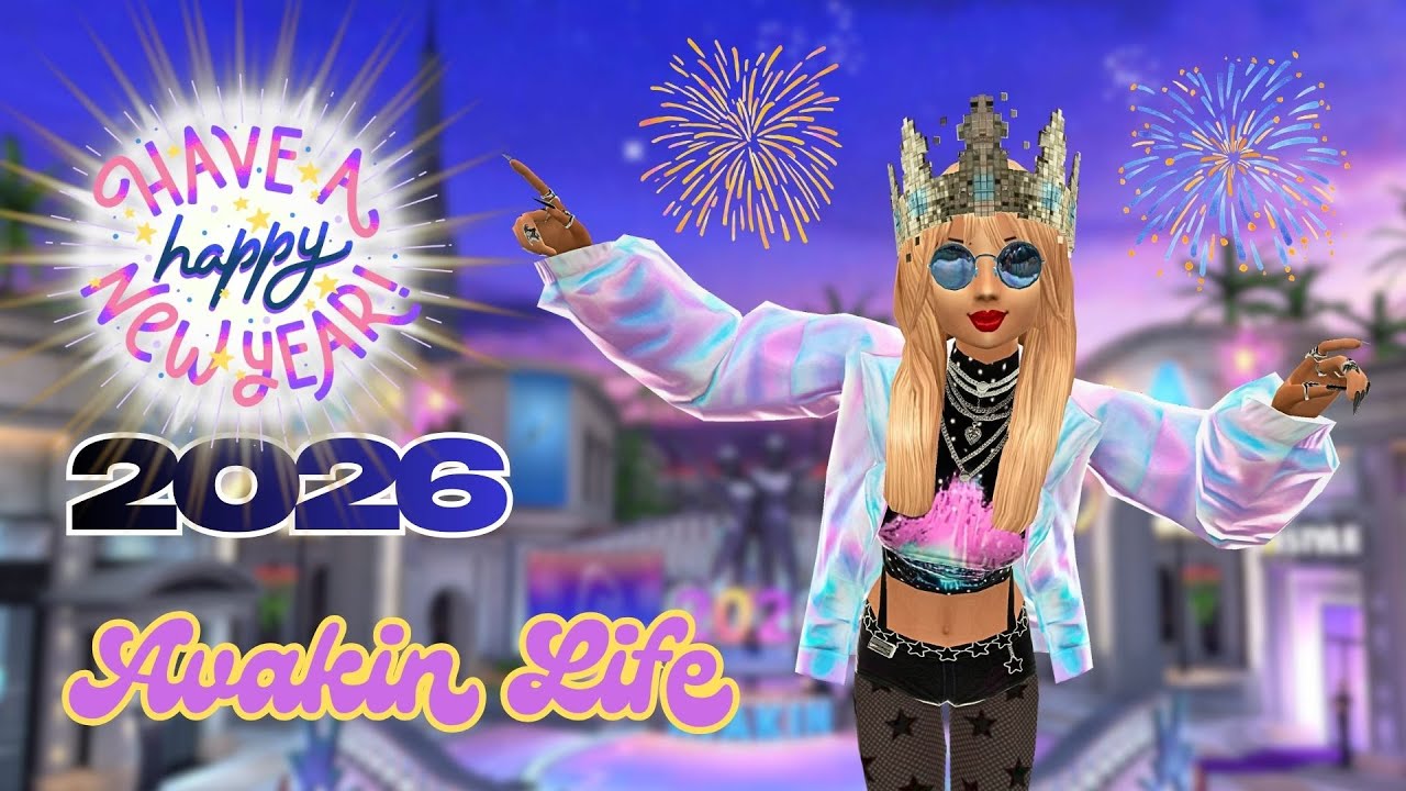 Avakin life - New Year 2026 🥳🎆🎉 | Événement communautaire 🤝🎯 Community Event  👉 FREE récompenses 🎁🤩